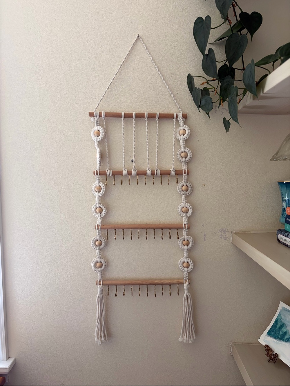 Boho-Style Multi-Tier Macrame Organizer